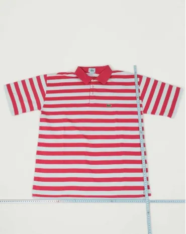 POLO LACOSTE HOMBRE ROJO Y BLANCO