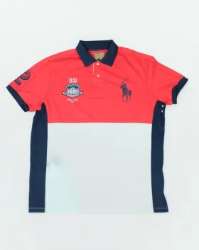 POLO RALPH LAUREN HOMBRE ROJO BLANCO AZUL MARINO