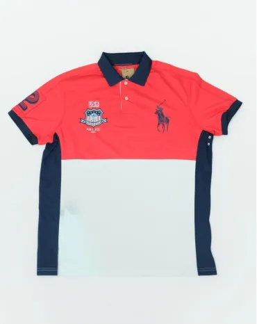 POLO RALPH LAUREN HOMBRE ROJO BLANCO AZUL MARINO