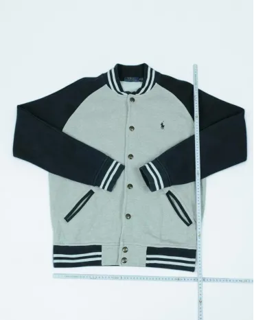 CAZADORA BOMBER POLO RALPH LAUREN HOMBRE GRIS Y AZUL MARINO