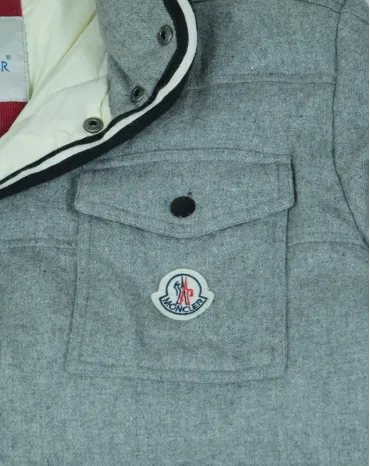 PLUMÍFERO MONCLER MUJER GRIS CLARO