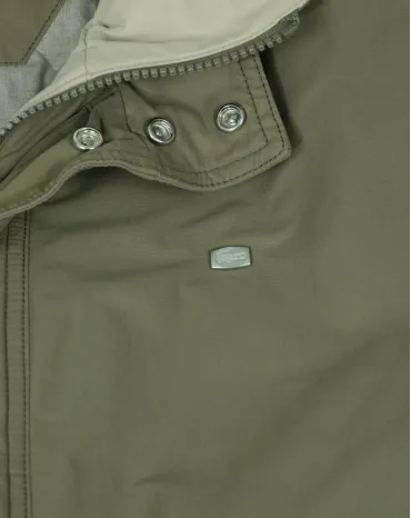 PARKA LACOSTE HOMBRE VERDE KAKI