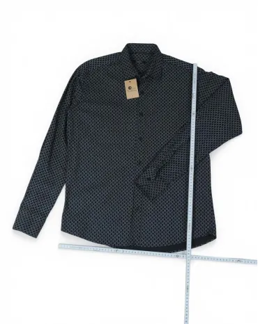 CAMISA GUCCI HOMBRE NEGRA ESTAMPADA