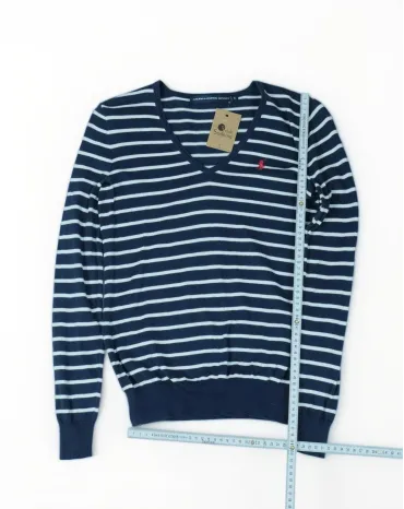JERSEY RALPH LAUREN MUJER AZUL MARINO Y BLANCO