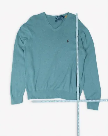 JERSEY CUELLO V POLO RALPH LAUREN HOMBRE VERDE AGUA