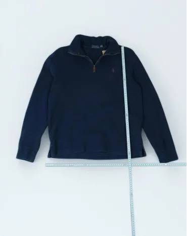 SUDADERA CUELLO ALTO CON CREMALLERA POLO RALPH LAUREN HOMBRE AZUL MARINO