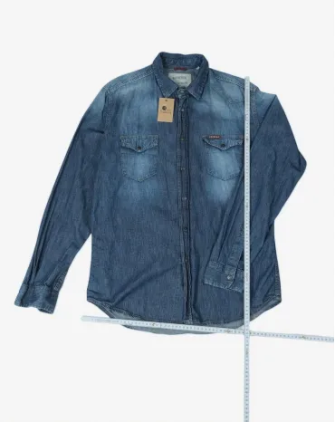 CAMISA VAQUERA CARRERA HOMBRE AZUL