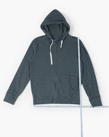 SUDADERA CON CREMALLERA POLO RALPH LAUREN HOMBRE GRIS JASPEADO