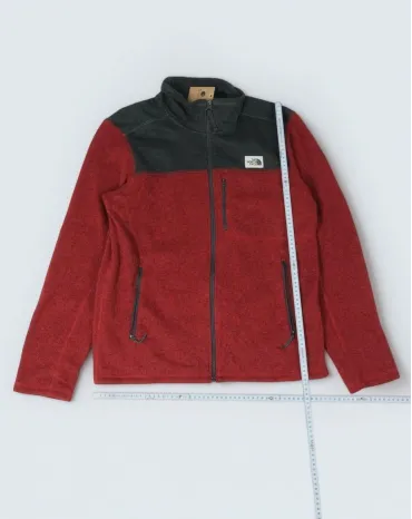 FORRO POLAR THE NORTH FACE HOMBRE ROJO BURDEOS Y GRIS ANTRACITA