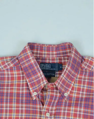 CAMISA POLO RALPH LAUREN HOMBRE ROSA Y AZUL