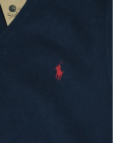 CHALECO PUNTO POLO RALPH LAUREN HOMBRE AZUL MARINO