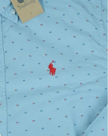 CAMISA RALPH LAUREN HOMBRE AZUL CLARO