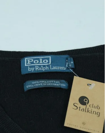 CHALECO PUNTO POLO RALPH LAUREN HOMBRE NEGRO
