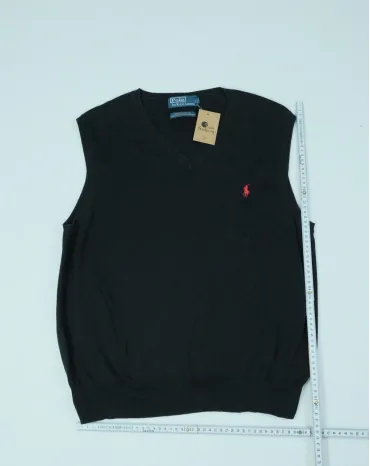 CHALECO PUNTO POLO RALPH LAUREN HOMBRE NEGRO