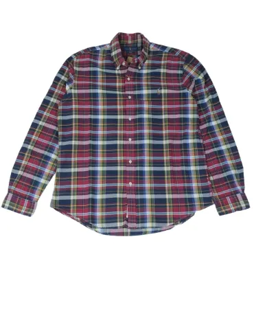 CAMISA RALPH LAUREN HOMBRE ROJO Y AZUL MARINO
