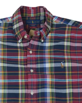 CAMISA RALPH LAUREN HOMBRE ROJO Y AZUL MARINO