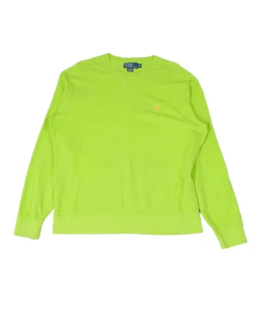 SUDADERA POLO RALPH LAUREN HOMBRE VERDE NEÓN