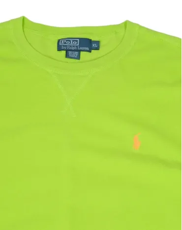 SUDADERA POLO RALPH LAUREN HOMBRE VERDE NEÓN