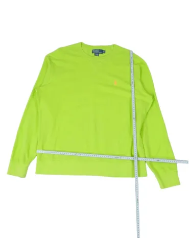 SUDADERA POLO RALPH LAUREN HOMBRE VERDE NEÓN