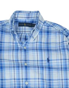 CAMISA RALPH LAUREN HOMBRE AZUL Y BLANCO