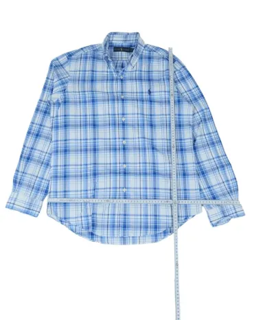 CAMISA RALPH LAUREN HOMBRE AZUL Y BLANCO