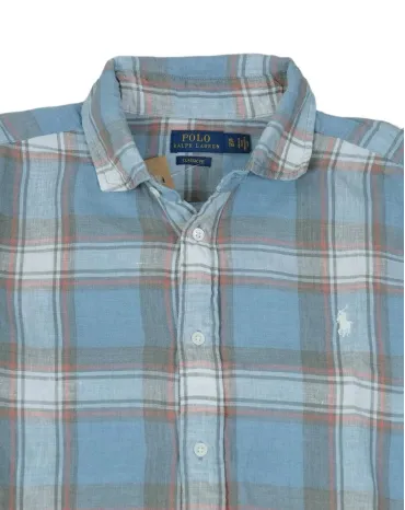 CAMISA POLO RALPH LAUREN HOMBRE AZUL CLARO