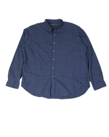 CAMISA RALPH LAUREN HOMBRE AZUL A CUADROS