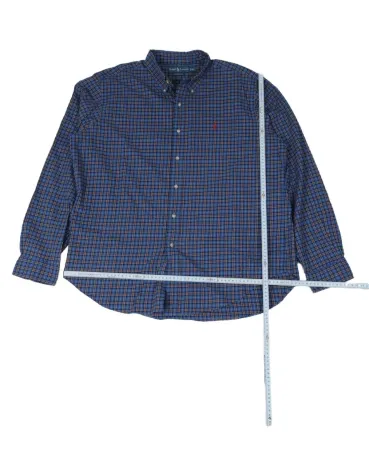 CAMISA RALPH LAUREN HOMBRE AZUL A CUADROS