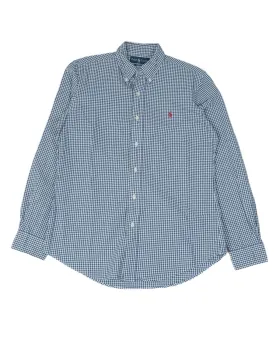 CAMISA RALPH LAUREN HOMBRE AZUL MARINO Y BLANCO