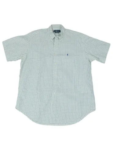 CAMISA RALPH LAUREN HOMBRE BLANCO Y AZUL