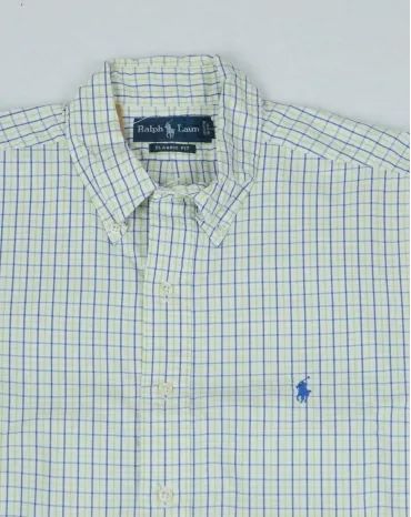 CAMISA RALPH LAUREN HOMBRE BLANCO Y AZUL