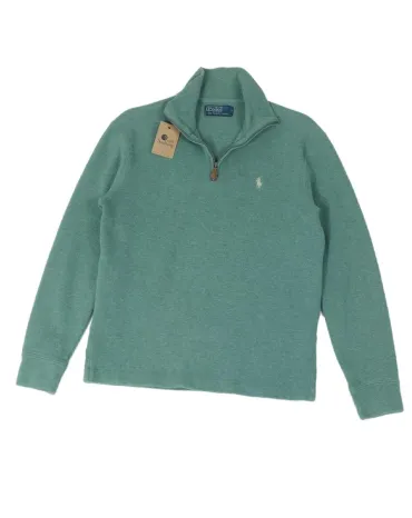 SUDADERA MEDIA CREMALLERA POLO RALPH LAUREN HOMBRE VERDE SALVIA