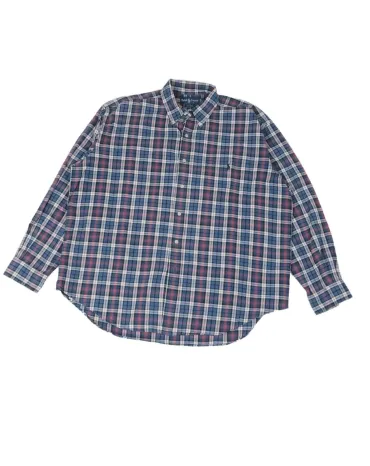 CAMISA RALPH LAUREN HOMBRE AZUL MARINO Y ROJO A CUADROS