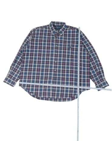 CAMISA RALPH LAUREN HOMBRE AZUL MARINO Y ROJO A CUADROS