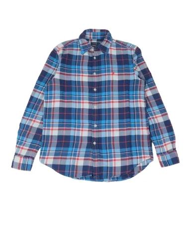 CAMISA POLO RALPH LAUREN HOMBRE CUADROS AZUL