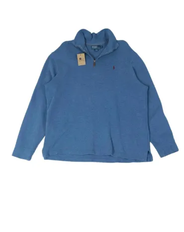 JERSEY MEDIA CREMALLERA POLO RALPH LAUREN HOMBRE AZUL