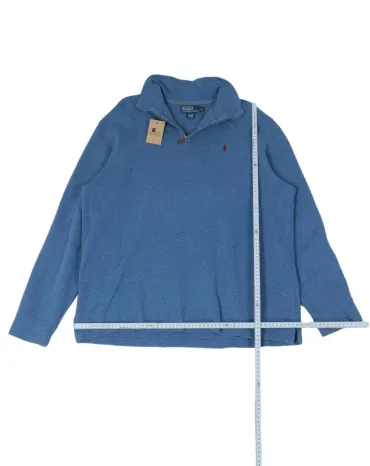 JERSEY MEDIA CREMALLERA POLO RALPH LAUREN HOMBRE AZUL