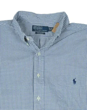 CAMISA POLO RALPH LAUREN HOMBRE BLANCO Y AZUL