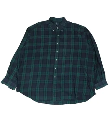 CAMISA DE CUADROS RALPH LAUREN HOMBRE VERDE Y AZUL MARINO