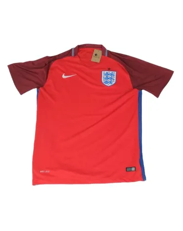 CAMISETA FÚTBOL INGLATERRA 2014-2015 NIKE ROJO Y BURDEOS