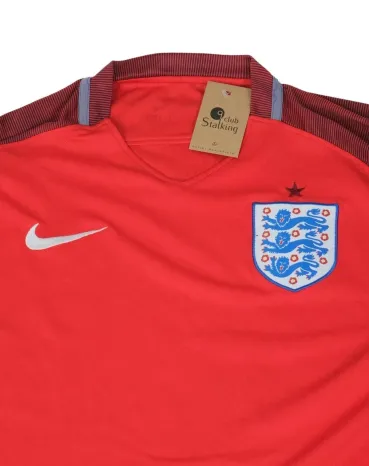 CAMISETA FÚTBOL INGLATERRA 2014-2015 NIKE ROJO Y BURDEOS