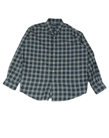 CAMISA DE CUADROS RALPH LAUREN HOMBRE AZUL MARINO