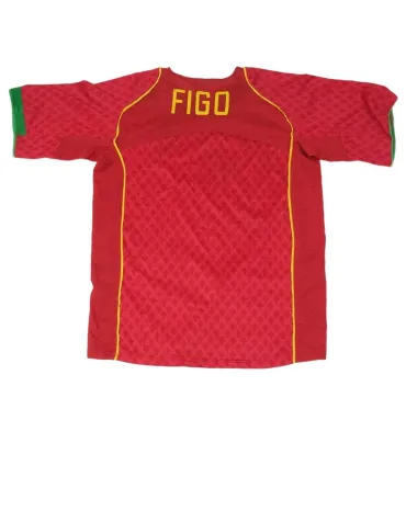 CAMISETA FÚTBOL PORTUGAL 2004-2005 NIKE ROJO Y VERDE
