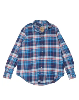 CAMISA POLO RALPH LAUREN HOMBRE AZUL A CUADROS