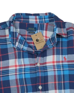 CAMISA POLO RALPH LAUREN HOMBRE AZUL A CUADROS