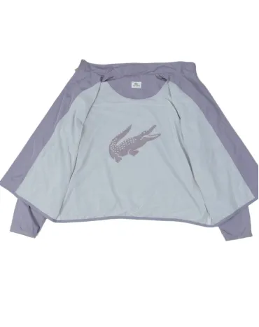 CAZADORA CORTAVIENTOS LACOSTE LILA