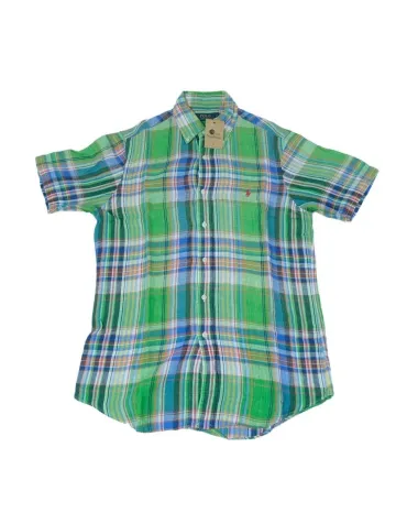 CAMISA POLO RALPH LAUREN HOMBRE VERDE MULTICOLOR