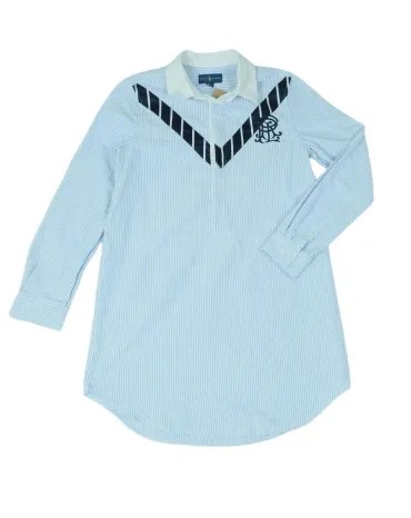 VESTIDO CAMISERO RALPH LAUREN MUJER AZUL CLARO