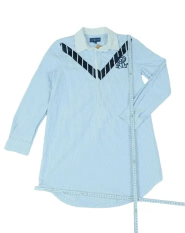 VESTIDO CAMISERO RALPH LAUREN MUJER AZUL CLARO