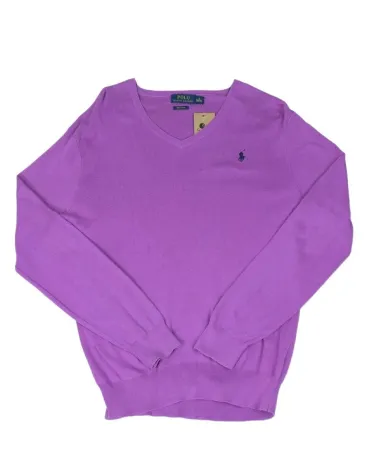 JERSEY CUELLO V POLO RALPH LAUREN HOMBRE LILA
